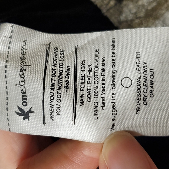 Foiled Leather Jacket Cropped - Picture 6 of 6